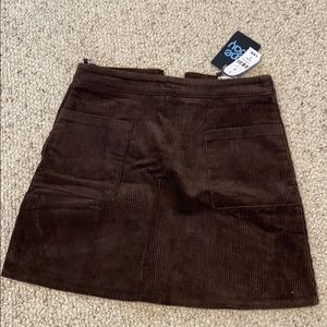 LF Brown Corduroy Skirt